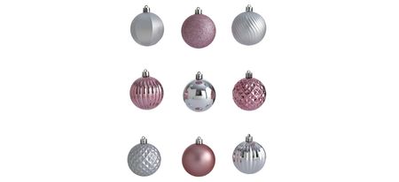 Shatterproof Christmas Tree Ornaments: Set of 101 in Pink by Bellanest
