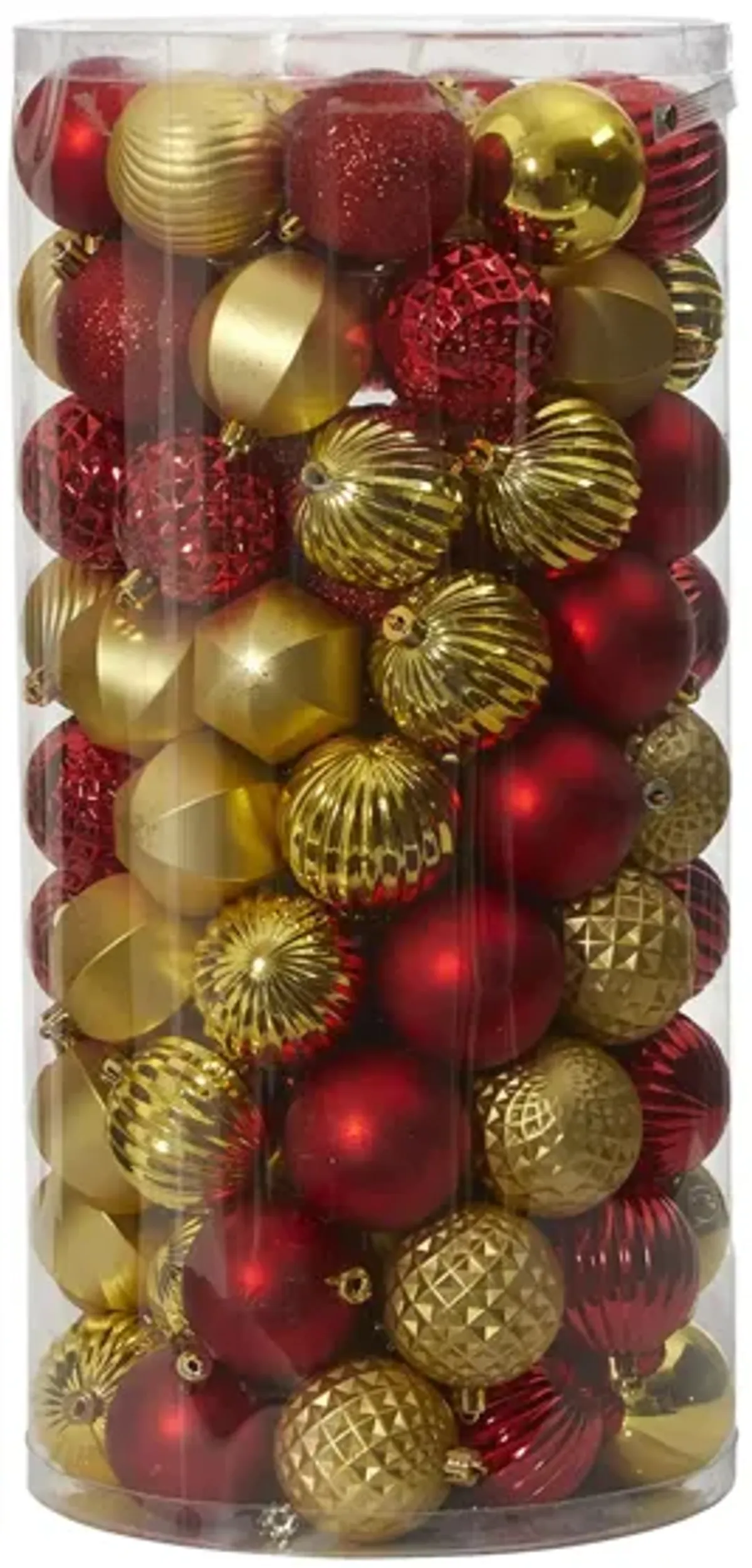 Shatterproof Christmas Tree Ornaments: Set of 101 in Red by Bellanest