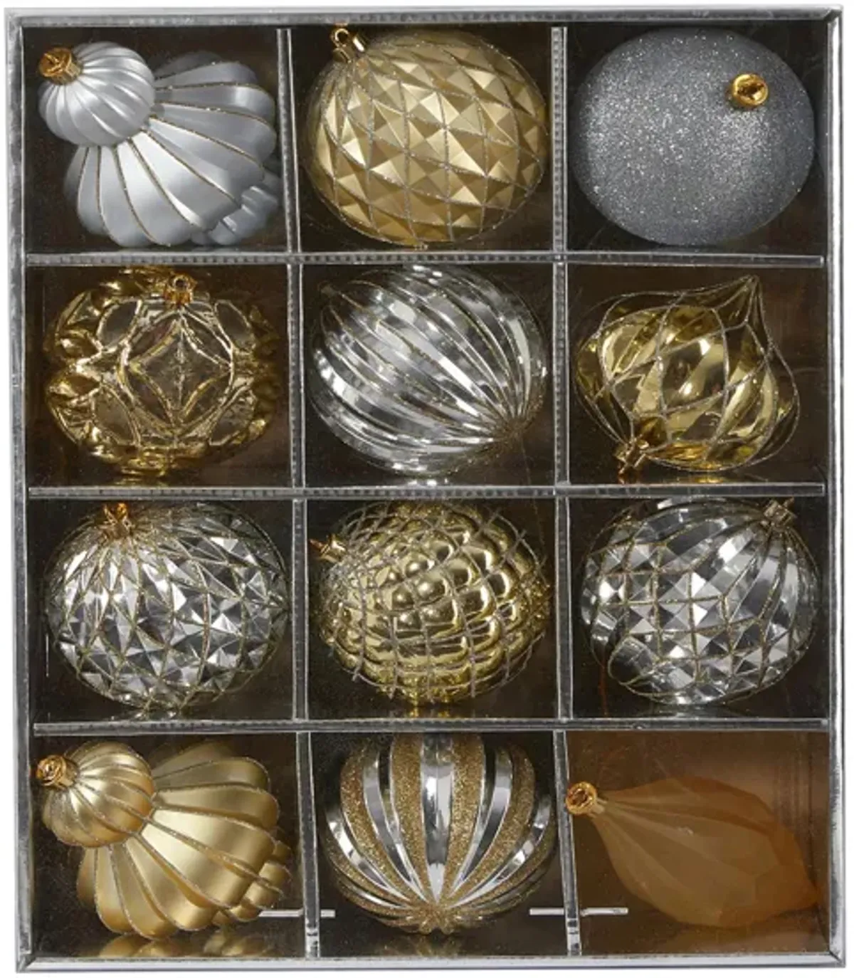 Lux Shatterproof Christmas Tree Ornaments: Set of 12