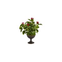 15in. Variegated Holly Artificial Plant in Green by Bellanest