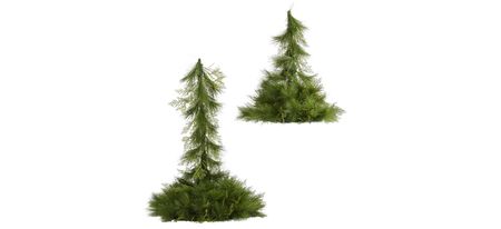 Artificial Christmas Decor: Set of 2 in Green by Bellanest