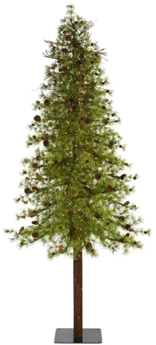 9ft. Pre-Lit Wyoming Alpine Artificial Christmas Tree