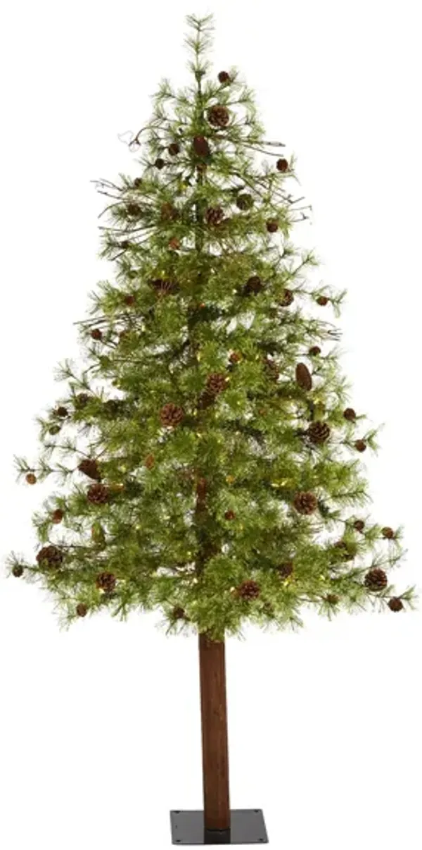 6ft. Pre-Lit Wyoming Alpine Artificial Christmas Tree