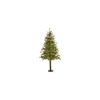 6ft. Pre-Lit Wyoming Alpine Artificial Christmas Tree in Green by Bellanest