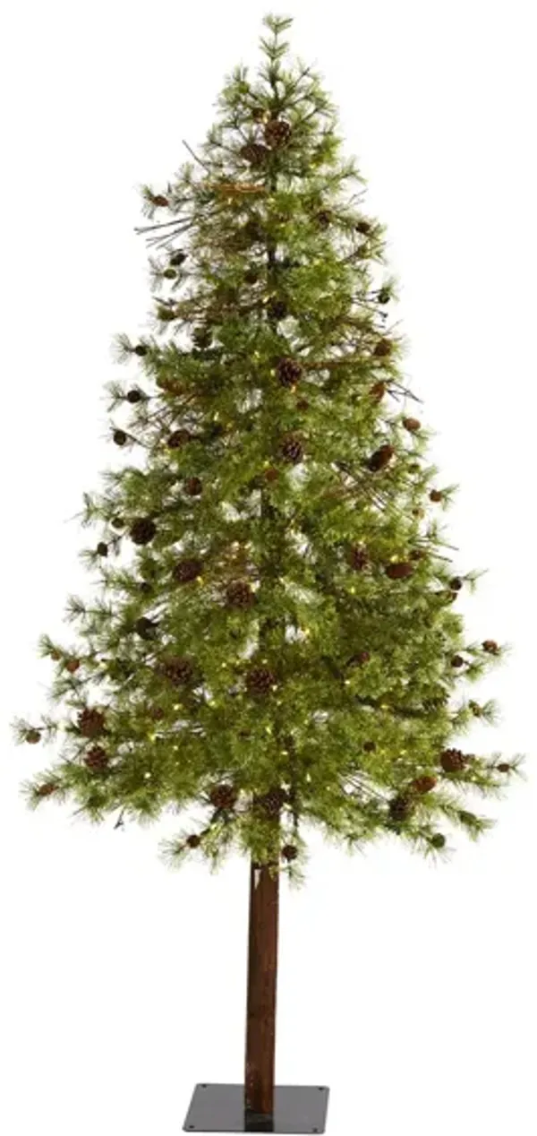 7ft. Pre-Lit Wyoming Alpine Artificial Christmas Tree