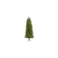 6.5ft. Pre-Lit Slim Colorado Mountain Spruce Artificial Christmas Tree in Green by Bellanest