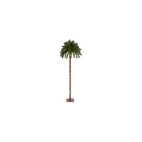 7ft. Pre-Lit Christmas Palm Artificial Tree in Green by Bellanest