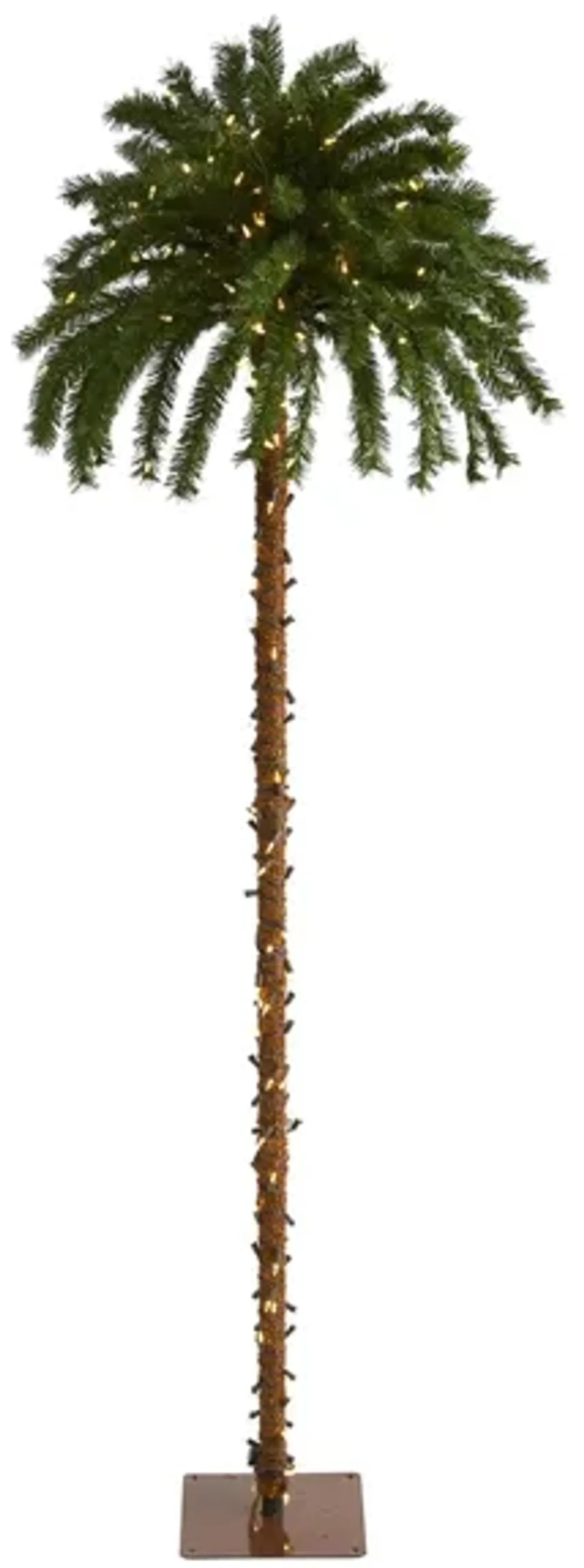 7ft. Pre-Lit Christmas Palm Artificial Tree