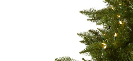 9ft. Pre-Lit Vermont Spruce Artificial Christmas Tree in Green by Bellanest