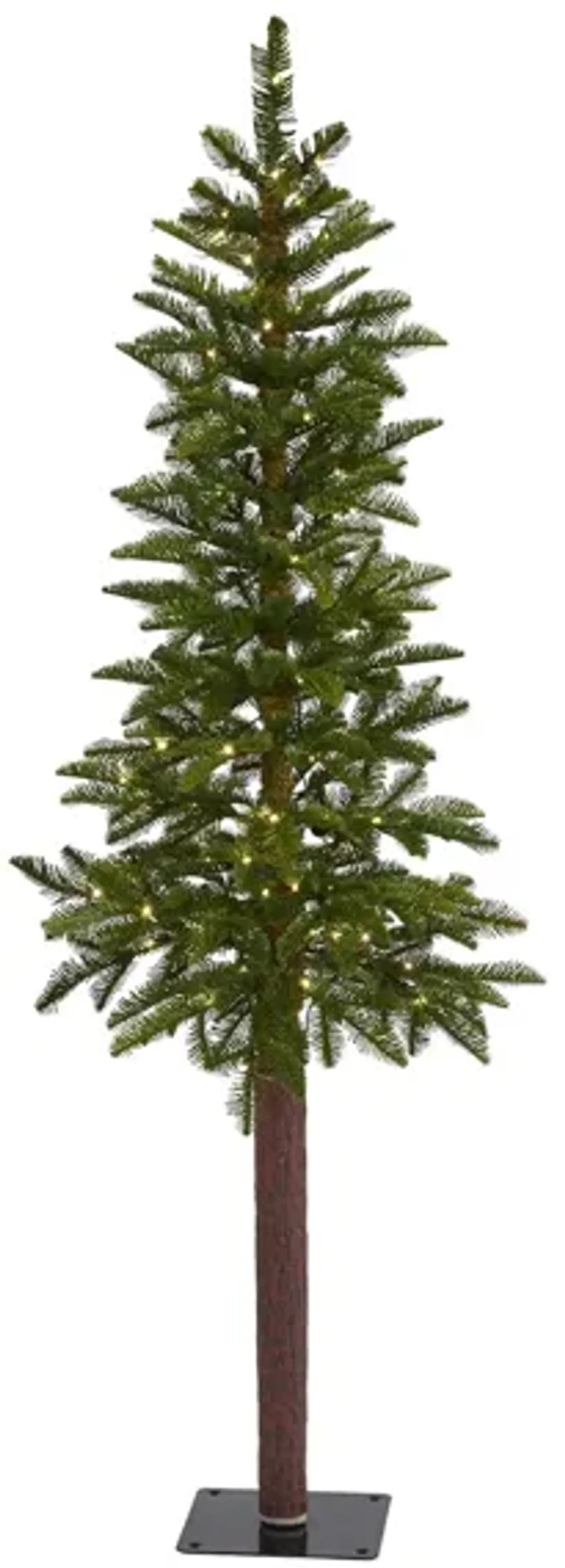 5ft. Pre-Lit Alaskan Alpine Artificial Christmas Tree in Green by Bellanest