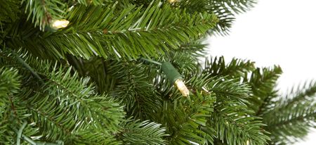 5ft. Pre-Lit Swiss Alpine Artificial Christmas Tree in Green by Bellanest