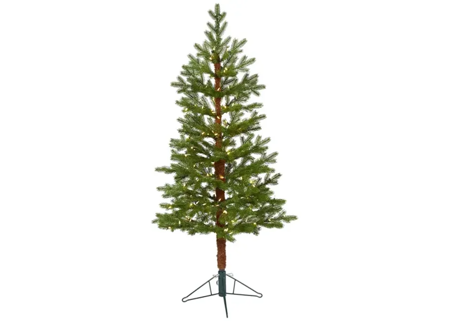 5ft. Pre-Lit Fairbanks Fir Artificial Christmas Tree in Green by Bellanest