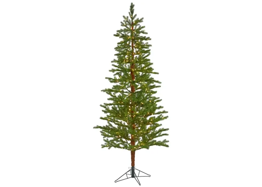 7.5ft. Pre-Lit Fairbanks Fir Artificial Christmas Tree in Green by Bellanest