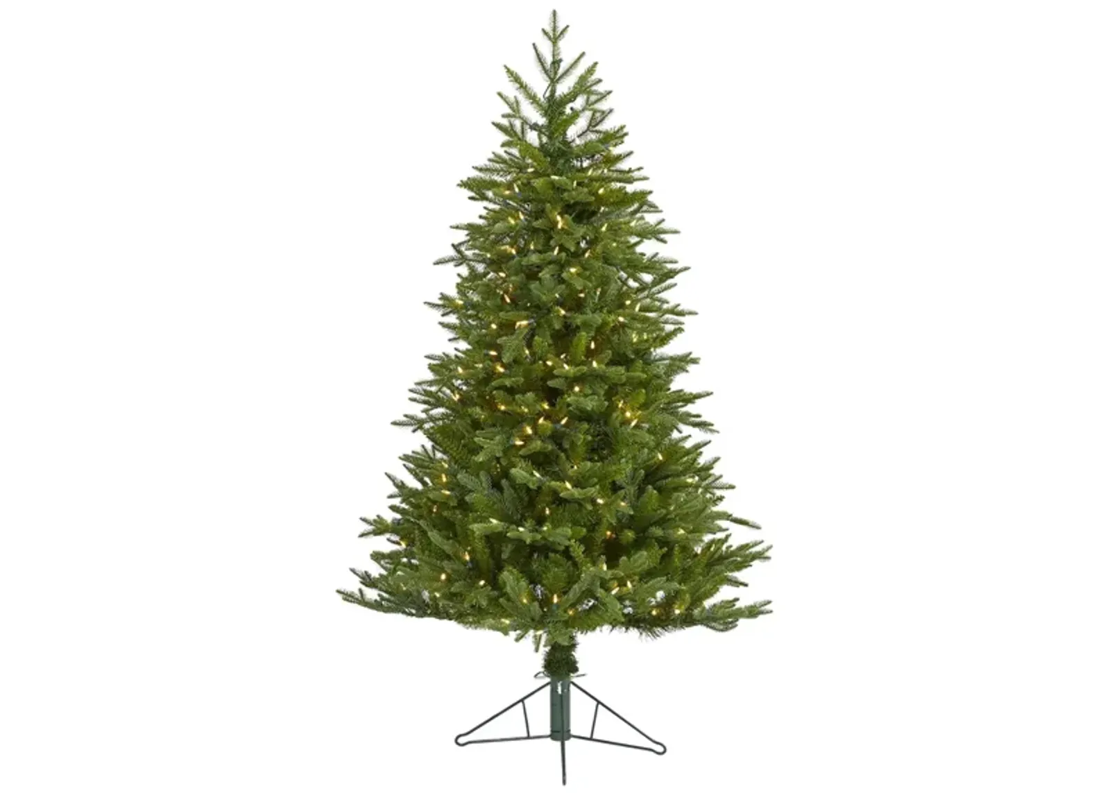 5ft. Pre-Lit Cambridge Fir Artificial Christmas Tree in Green by Bellanest