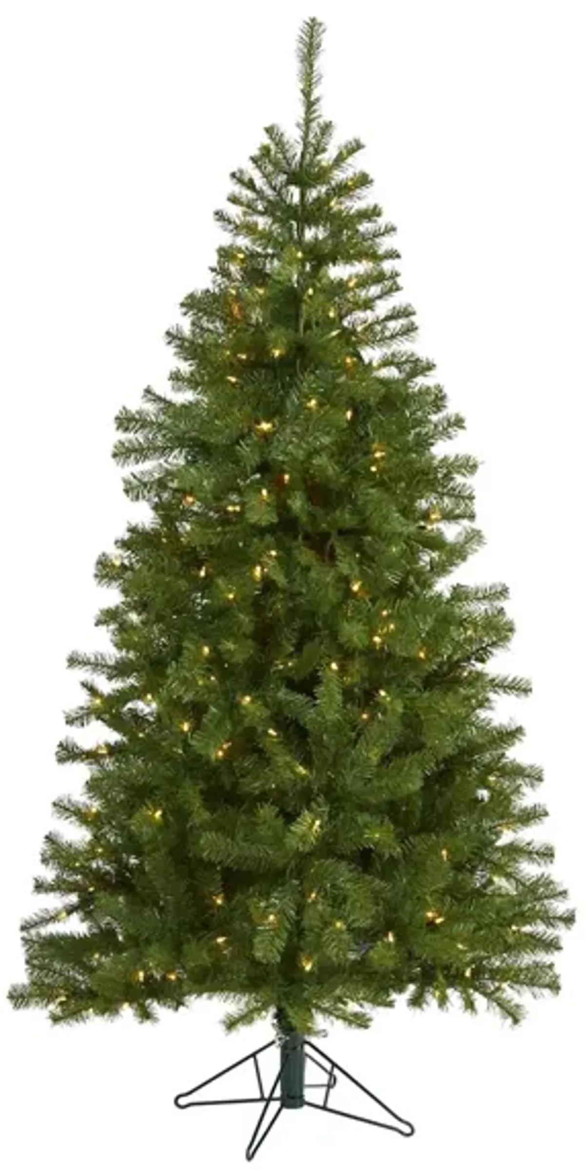 6ft. Pre-Lit Springfield Artificial Christmas Tree in Green by Bellanest