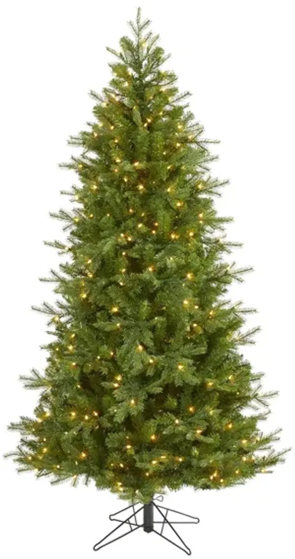 7ft. Pre-Lit Vienna Fir Artificial Christmas Tree