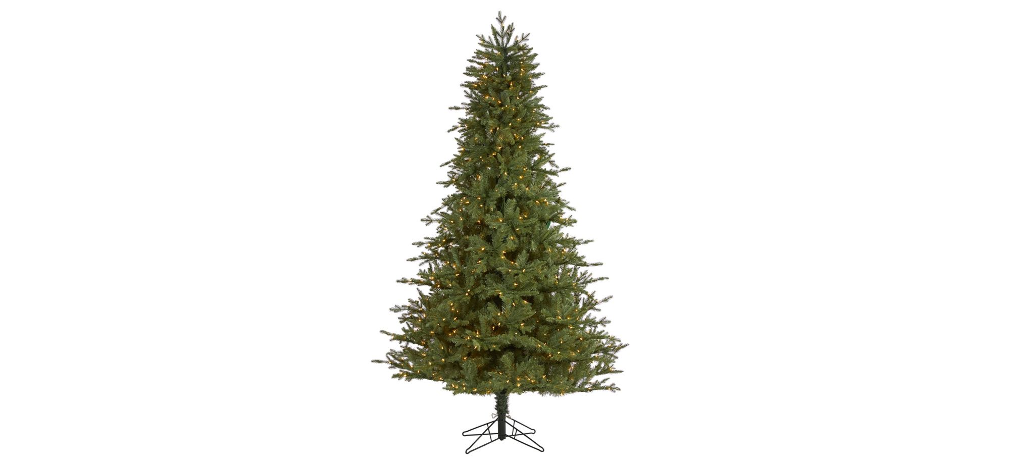 7.5ft. Pre-Lit New Hampshire Spruce Artificial Christmas Tree in Green by Bellanest