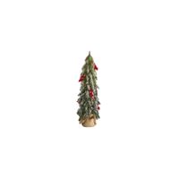 24in. Flocked Christmas Artificial Tree in Green by Bellanest
