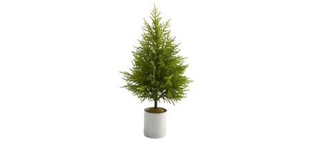 49in. Norfolk Island Pine “Natural Look” Artificial Tree in Green by Bellanest