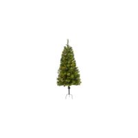 4ft. Pre-Lit Green Valley Pine Artificial Christmas Tree in Green by Bellanest