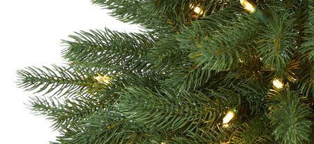 5ft. Pre-Lit Napa Valley Pine Artificial Christmas Tree in Green by Bellanest