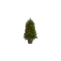 5ft. Pre-Lit Sierra Fir Artificial Christmas Tree in Green by Bellanest