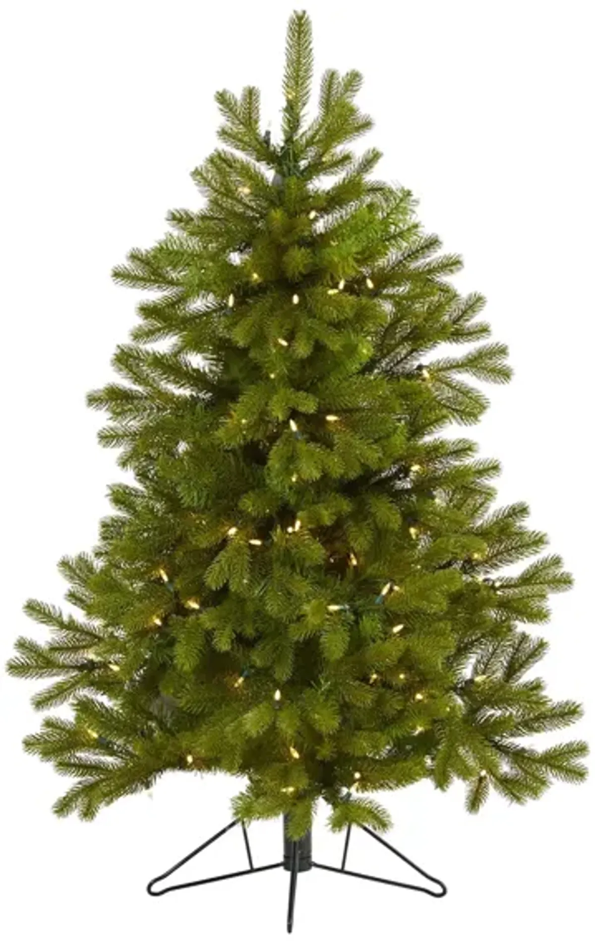 4ft. Pre-Lit Cambridge Spruce Flat Back Artificial Christmas Tree