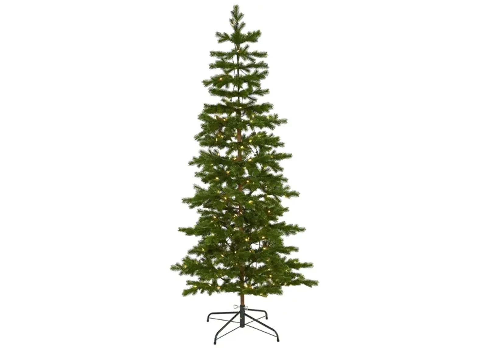 6.5ft. Pre-Lit Big Sky Spruce Artificial Christmas Tree in Green by Bellanest