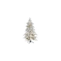 5ft. Pre-Lit Flocked Grand Northern Rocky Fir Artificial Christmas Tree in Green by Bellanest