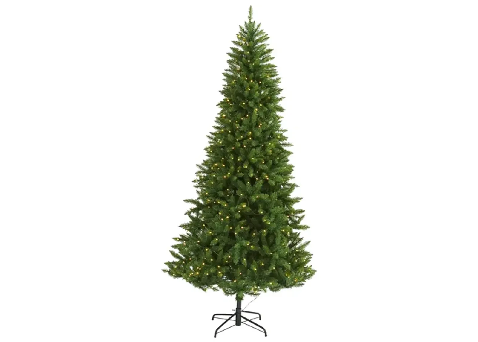 7.5ft. Pre-Lit Green Valley Fir Artificial Christmas Tree in Green by Bellanest