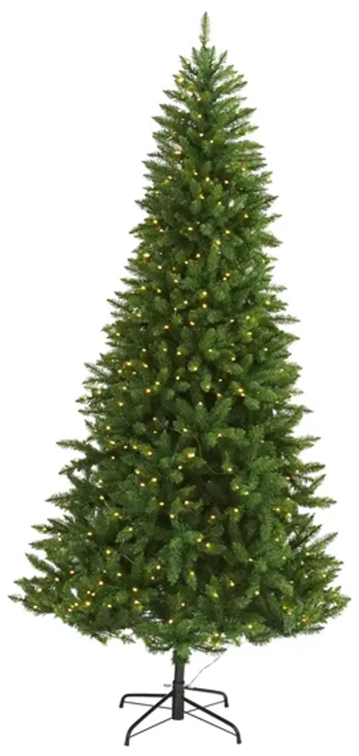 7.5ft. Pre-Lit Green Valley Fir Artificial Christmas Tree in Green by Bellanest