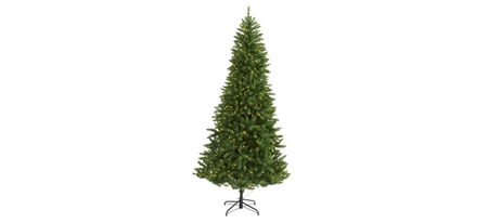 7.5ft. Pre-Lit Green Valley Fir Artificial Christmas Tree in Green by Bellanest