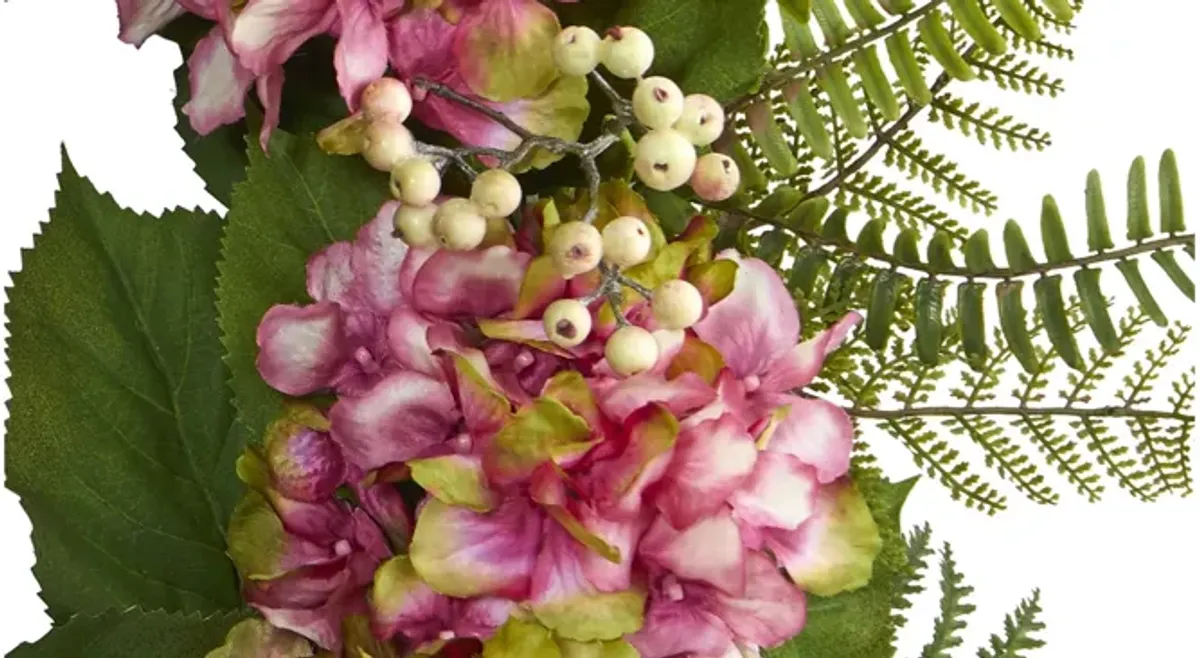 24in. Hydrangea Berry Wreath