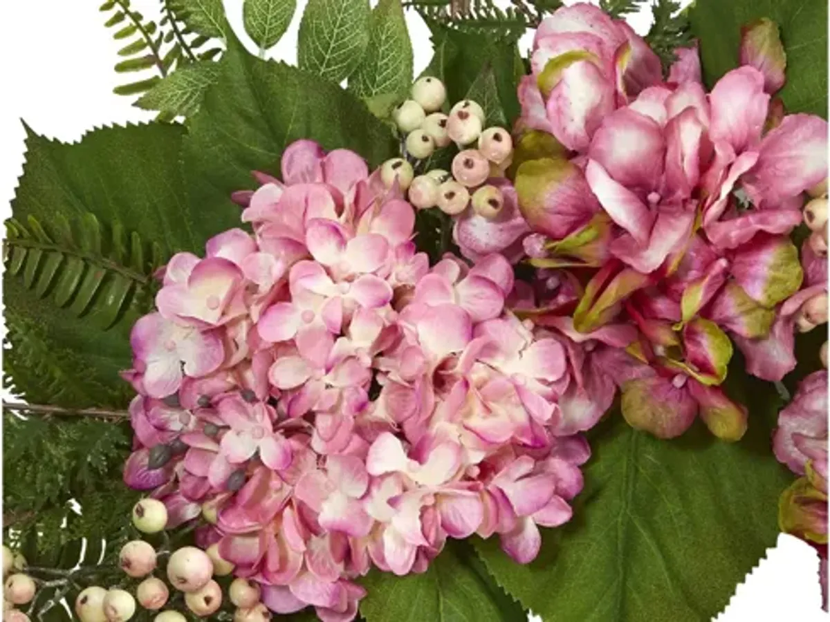 24in. Hydrangea Berry Wreath