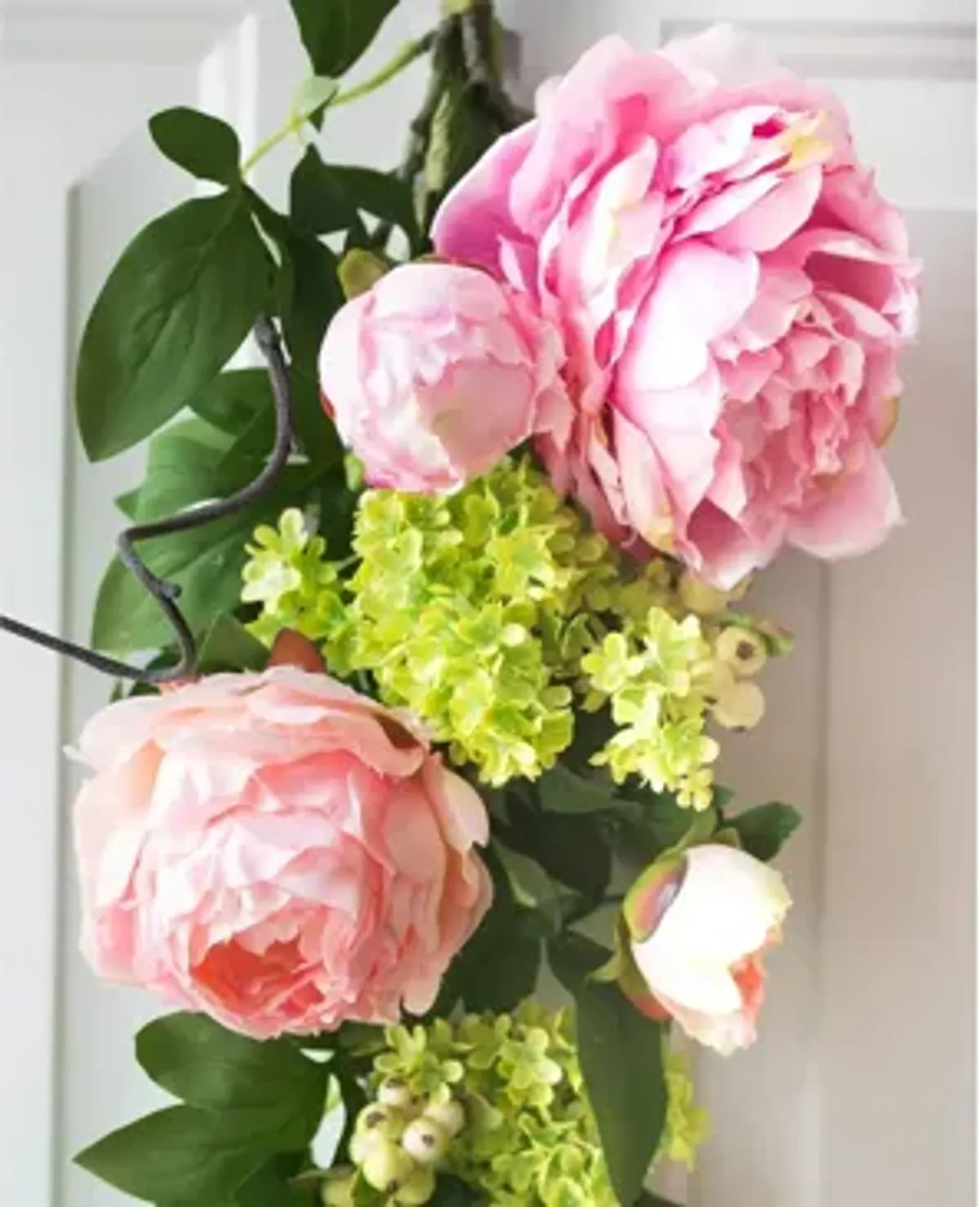 24in. Mixed Peony & Hydrangea Teardrop