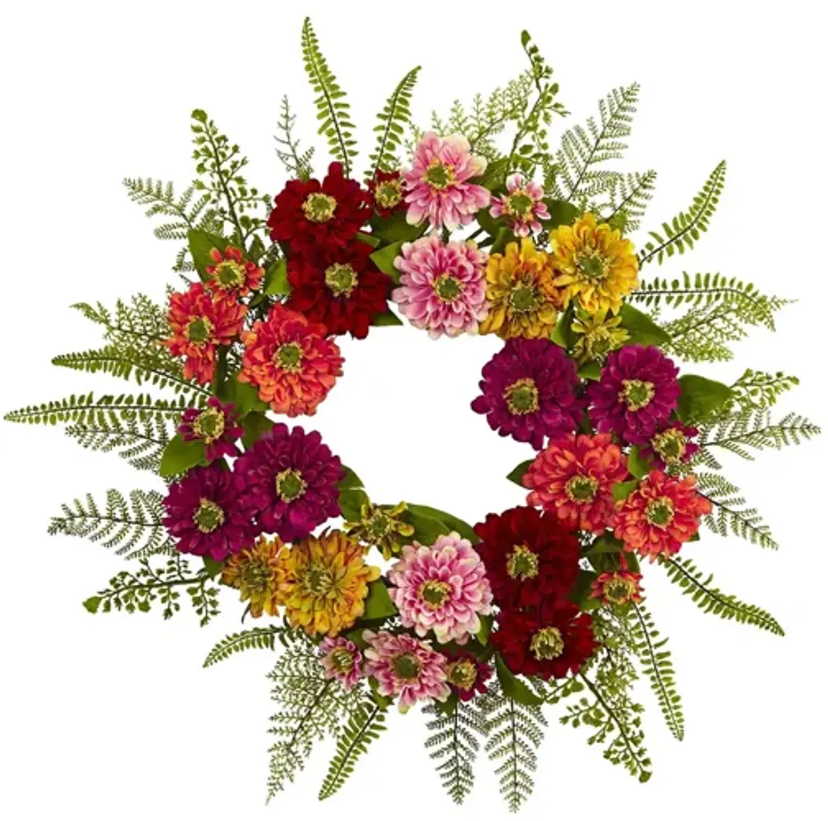 Mixed Flower Wreath in Multicolor by Bellanest