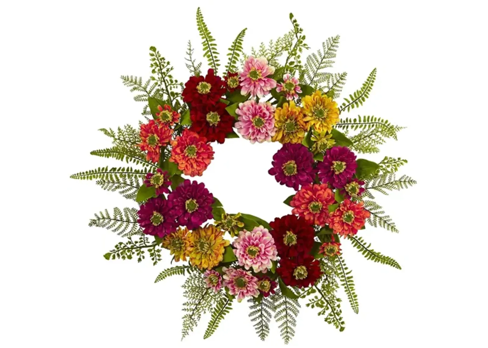 Mixed Flower Wreath in Multicolor by Bellanest