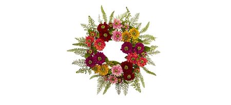Mixed Flower Wreath in Multicolor by Bellanest