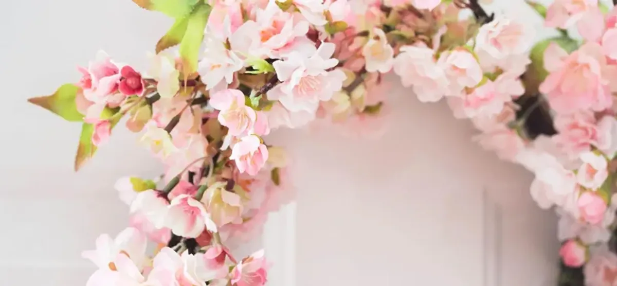 24in. Cherry Blossom Wreath