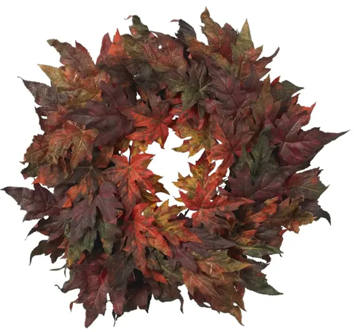 30in. Maple Leaf Wreath in Autumn by Bellanest