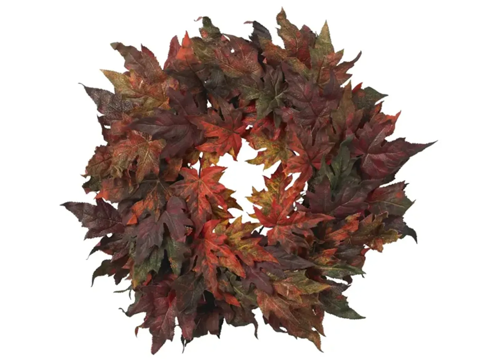 30in. Maple Leaf Wreath in Autumn by Bellanest