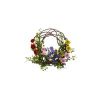 22in. Spring Floral Wreath in Assorted by Bellanest