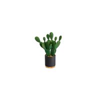 10in. Cactus Succulent Artificial Plant in Planter in Green by Bellanest