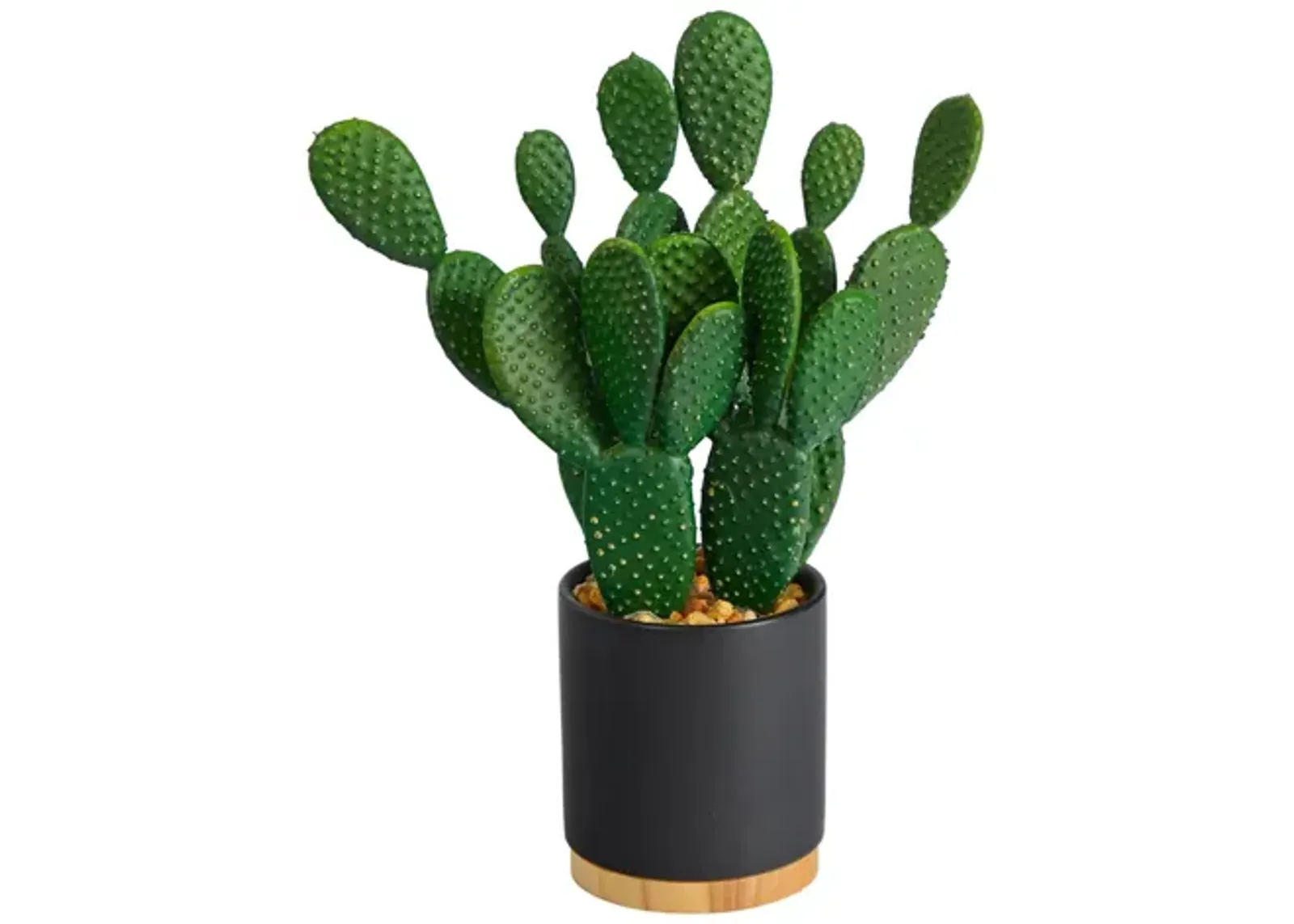 10in. Cactus Succulent Artificial Plant in Planter in Green by Bellanest