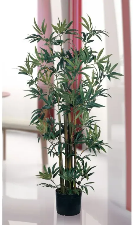4ft. Bamboo Silk Plant in Green by Bellanest