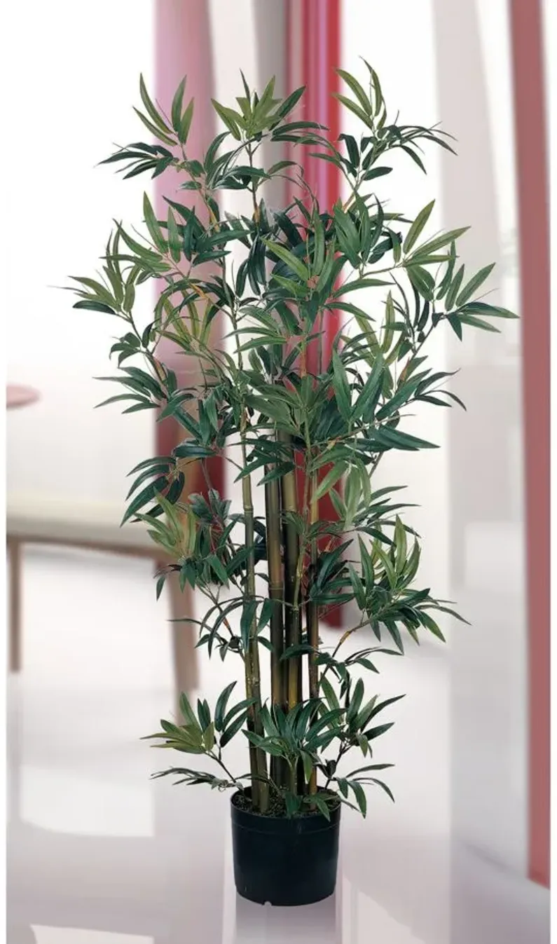 4ft. Bamboo Silk Plant in Green by Bellanest