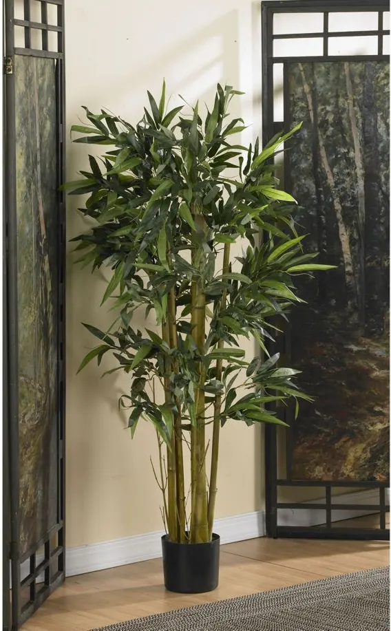 4ft. Biggy Bamboo Silk Tree in Green by Bellanest