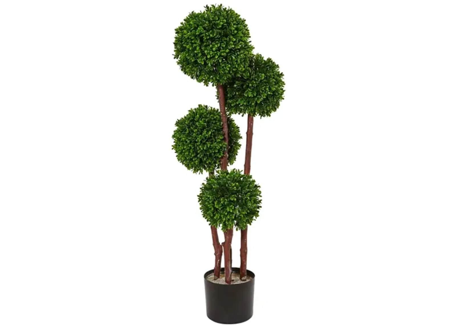 3ft. Boxwood Topiary Artificial Tree UV Resistant (Indoor/Outdoor) in Green by Bellanest