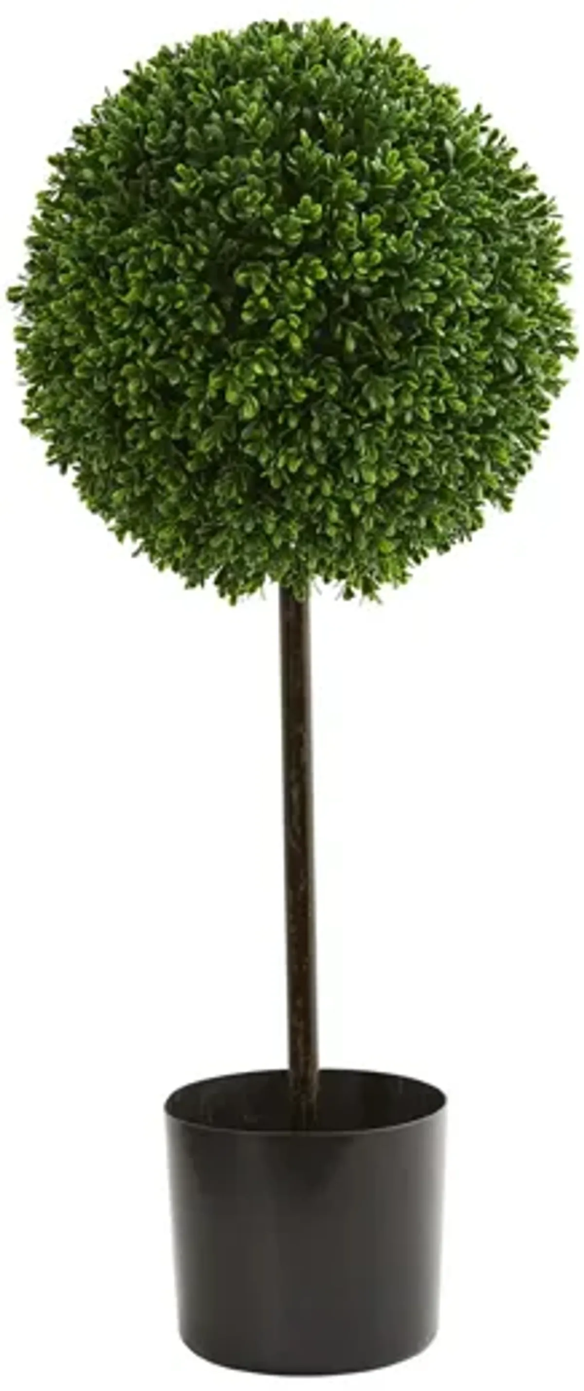 2.5ft. Boxwood Ball Artificial Topiary Tree (Indoor/Outdoor) in Green by Bellanest