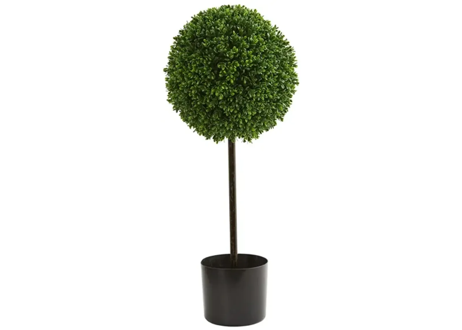 2.5ft. Boxwood Ball Artificial Topiary Tree (Indoor/Outdoor) in Green by Bellanest